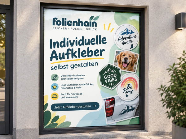 Aufkleber selbst gestalten mit KI