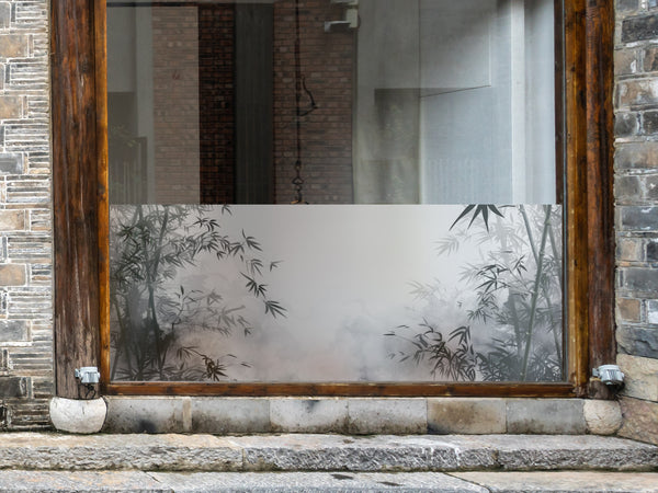 Milchglasfolie Bambus Nebel