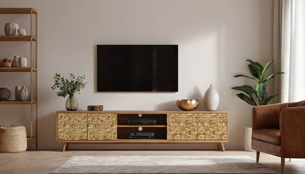 Möbelfolie Bambus geflecht