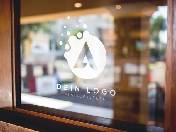 Schaufensteraufkleber eigenes Motiv plotten - einfarbig