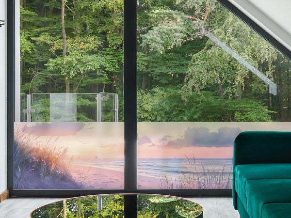 Milchglasfolie Düne Sonnenaufgang