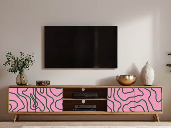 Möbelfolie Pop-Art Linienmuster