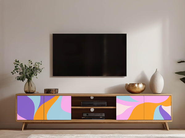 Möbelfolie Retro Knallig