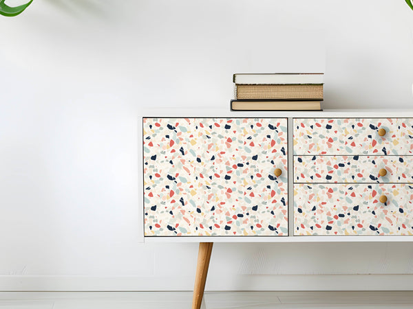 Möbelfolie Terrazzo bunt