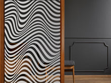 Laden Sie das Bild in den Galerie-Viewer, Milchglasfolie Twisted Lines Sichtschutzfolie