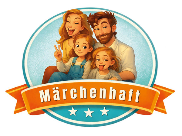 Familien-Emblem – personalisierte Familien-Illustration