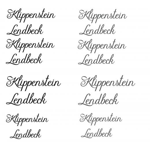 Aufkleber selber gestalten - Arbeitsfläche 25cm x 25cm