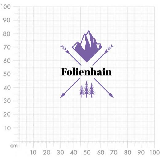 Aufkleber selber gestalten - Arbeitsfläche 100cm x 100cm