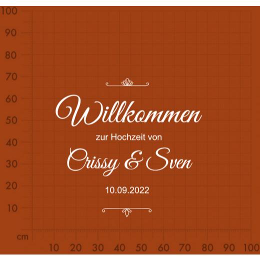 Aufkleber selber gestalten - Arbeitsfläche 100cm x 100cm