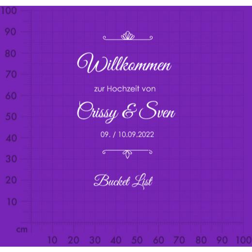 Aufkleber selber gestalten - Arbeitsfläche 100cm x 100cm