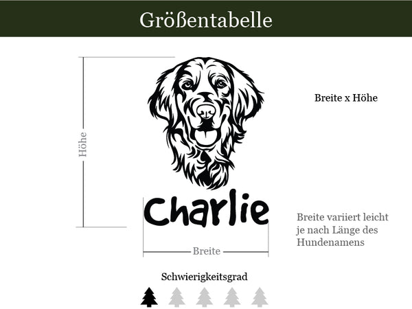 Aufkleber Golden Retriever