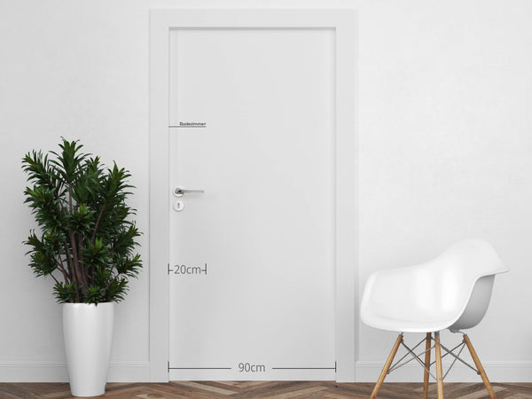 Türaufkleber Linie Modern 2 farbig