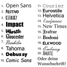 Laden Sie das Bild in den Galerie-Viewer, Türaufkleber Linienrahmen Schriften