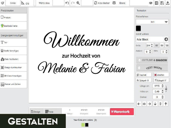 Designer mit Hochzeit Aufkleber