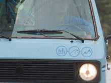 Laden Sie das Bild in den Galerie-Viewer, Aufkleber Wald, Welle & Berge im Kreis 3