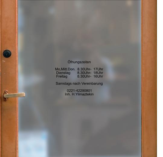 Öffnungszeiten Aufkleber selber gestalten