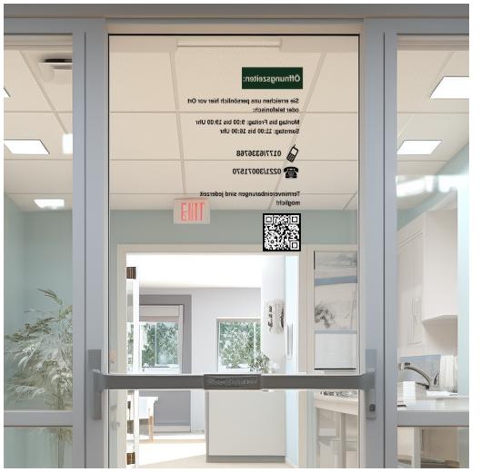 Glastüraufkleber selber gestalten