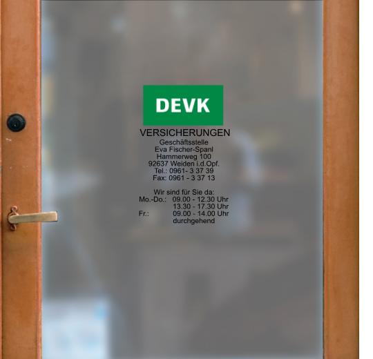 Öffnungszeiten Aufkleber selber gestalten