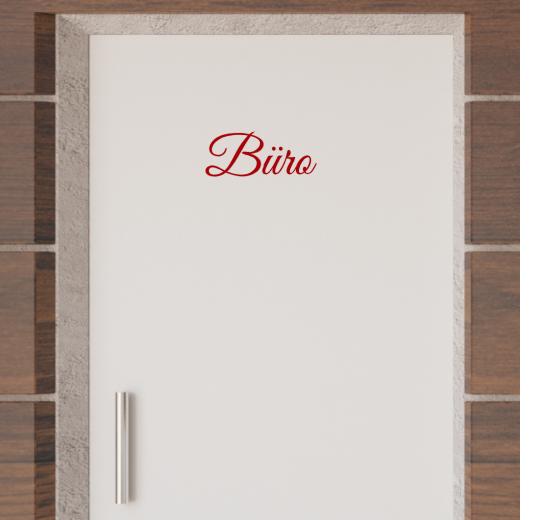 Türaufkleber selber gestalten