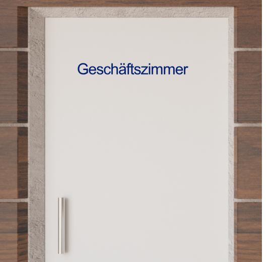 Türaufkleber selber gestalten