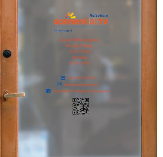 Öffnungszeiten Aufkleber selber gestalten