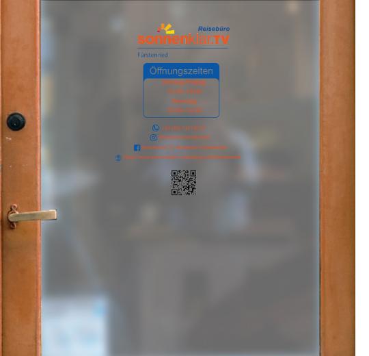 Öffnungszeiten Aufkleber selber gestalten
