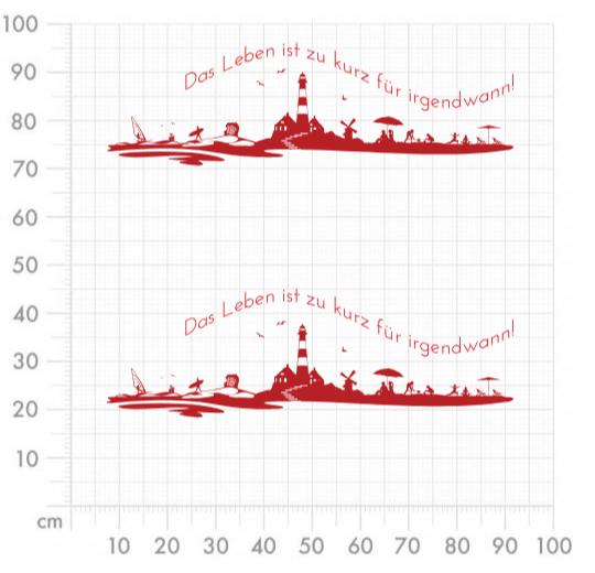 Aufkleber selber gestalten - Arbeitsfläche 100cm x 100cm