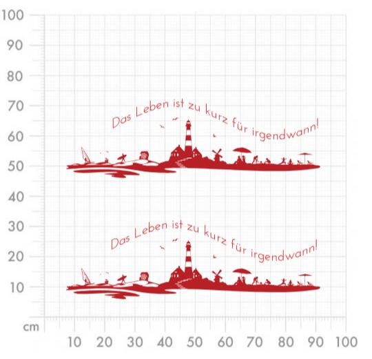Aufkleber selber gestalten - Arbeitsfläche 100cm x 100cm