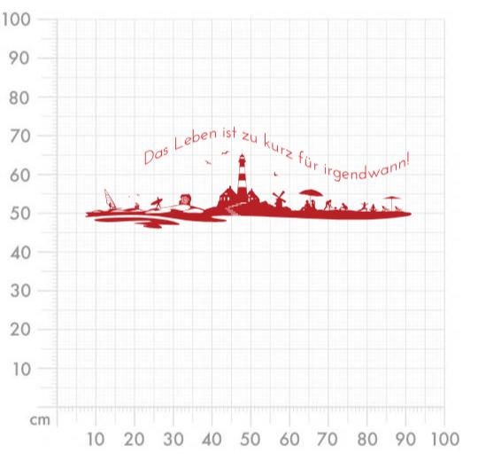 Aufkleber selber gestalten - Arbeitsfläche 100cm x 100cm