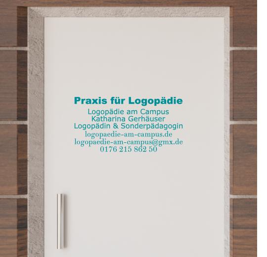 Türaufkleber selber gestalten