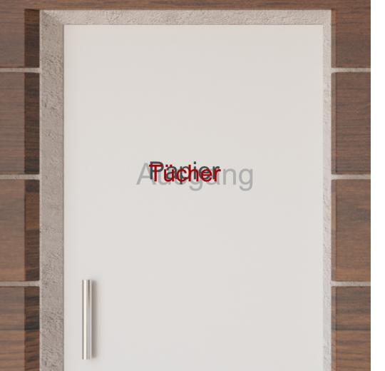 Türaufkleber selber gestalten