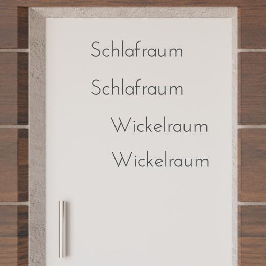 Türaufkleber selber gestalten