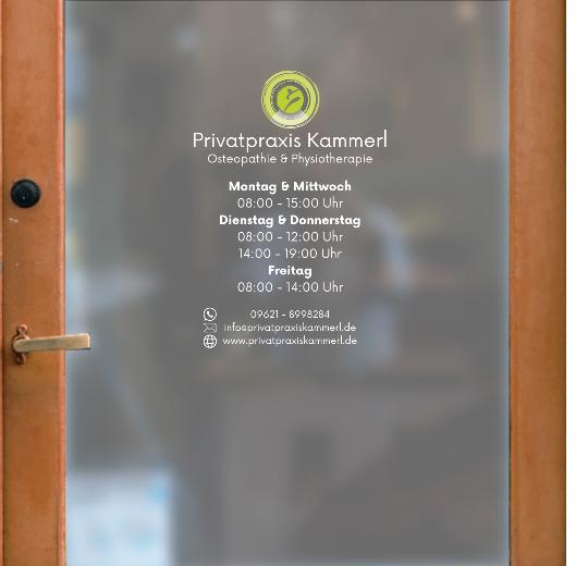 Öffnungszeiten Aufkleber selber gestalten