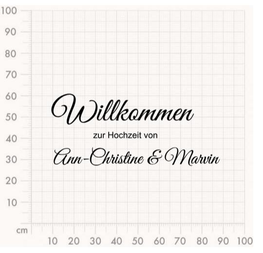 Aufkleber selber gestalten - Arbeitsfläche 100cm x 100cm