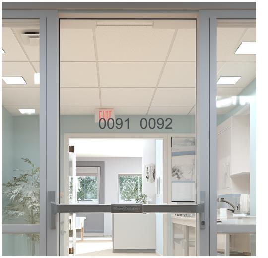 Glastüraufkleber selber gestalten