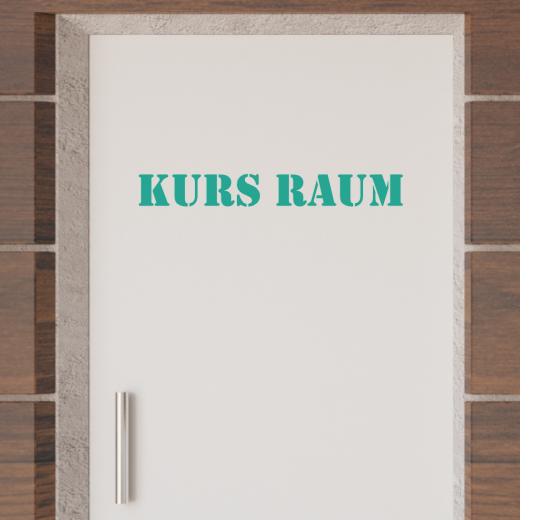 Türaufkleber selber gestalten