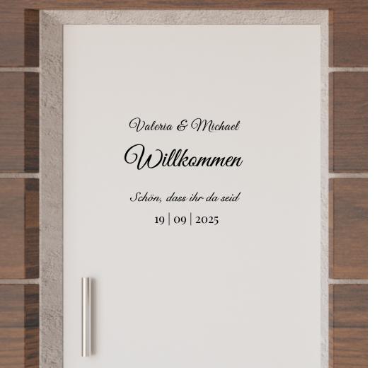 Türaufkleber selber gestalten