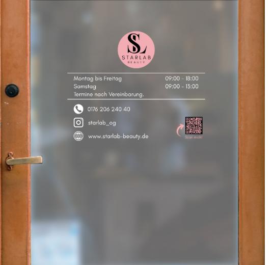 Öffnungszeiten Aufkleber selber gestalten