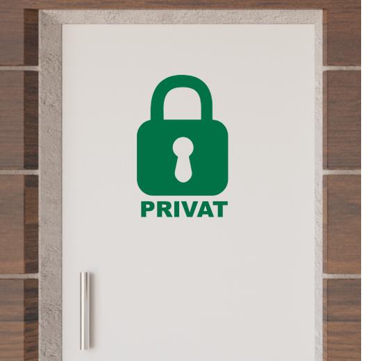 Türaufkleber selber gestalten