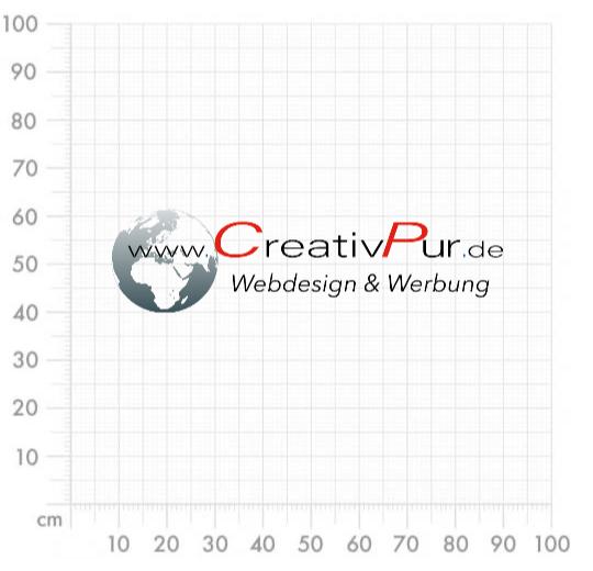 Aufkleber selber gestalten - Arbeitsfläche 100cm x 100cm