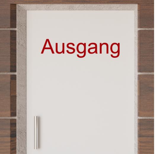 Türaufkleber selber gestalten