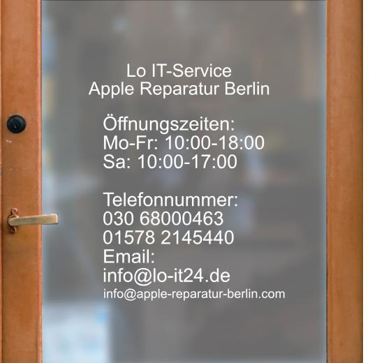 Öffnungszeiten Aufkleber selber gestalten