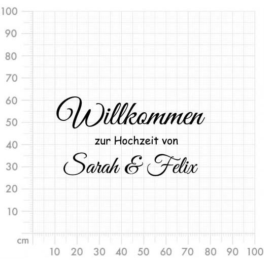 Aufkleber selber gestalten - Arbeitsfläche 100cm x 100cm