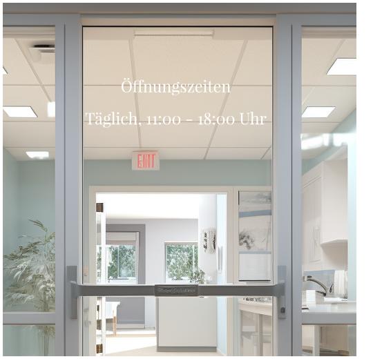 Glastüraufkleber selber gestalten