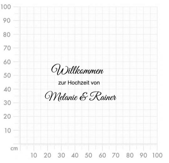 Aufkleber selber gestalten - Arbeitsfläche 100cm x 100cm