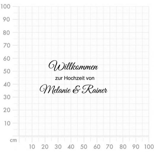 Aufkleber selber gestalten - Arbeitsfläche 100cm x 100cm
