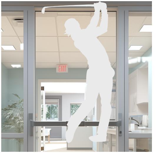 Glastüraufkleber selber gestalten