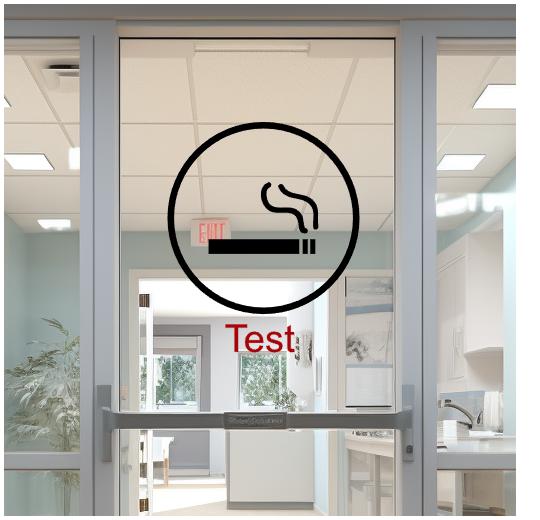 Glastüraufkleber selber gestalten