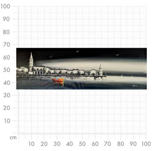 Aufkleber selber gestalten - Arbeitsfläche 100cm x 100cm