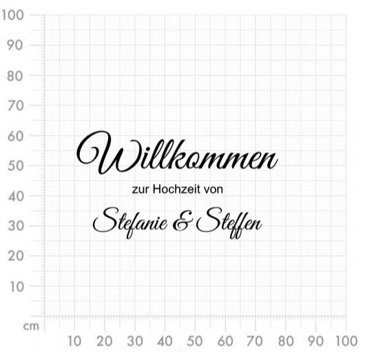 Aufkleber selber gestalten - Arbeitsfläche 100cm x 100cm